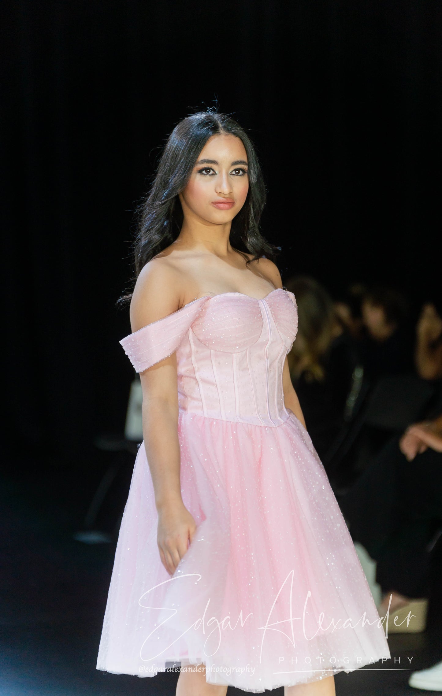 Serene Allure princess short dress pink
