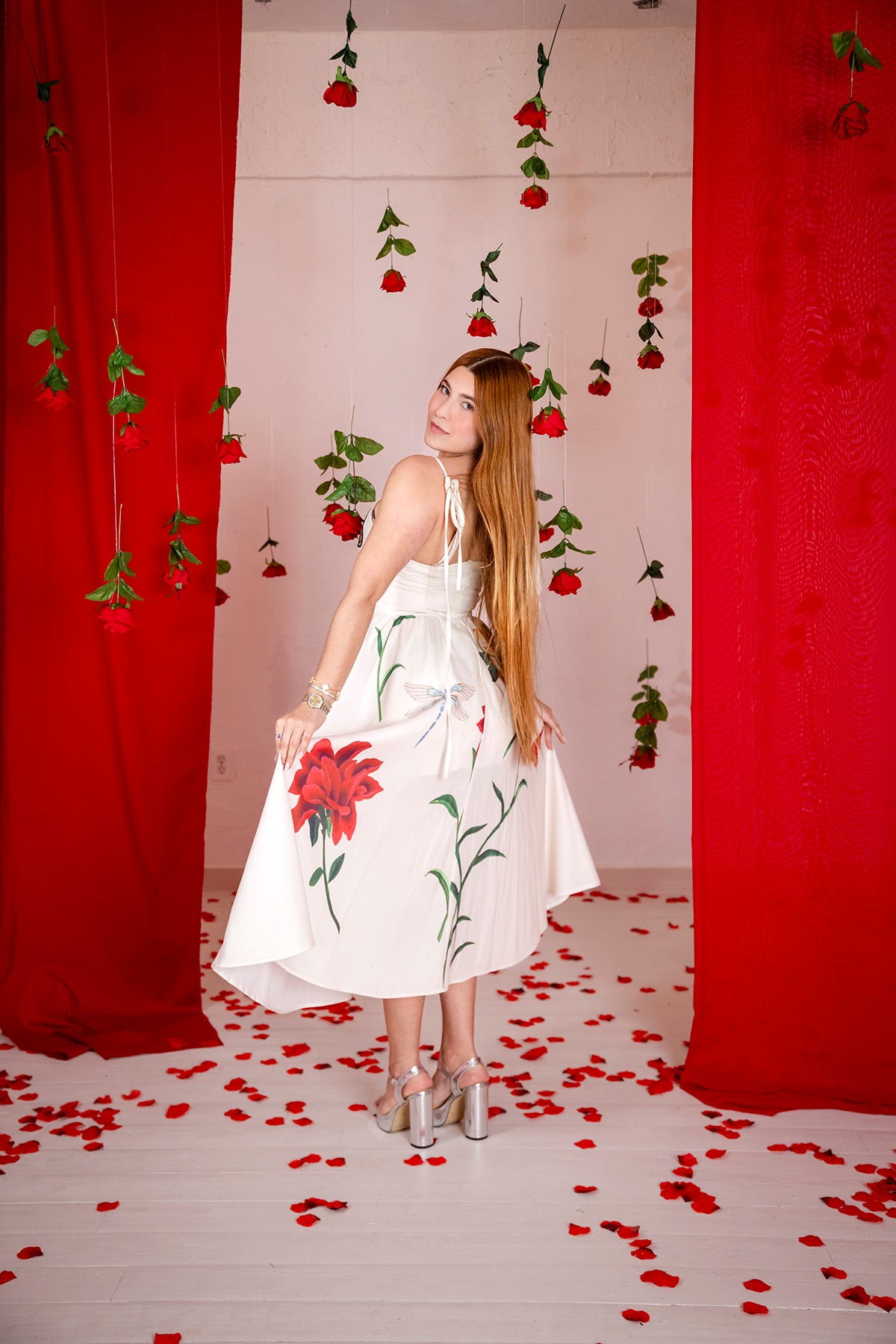 Princesa edén butterfly white dress