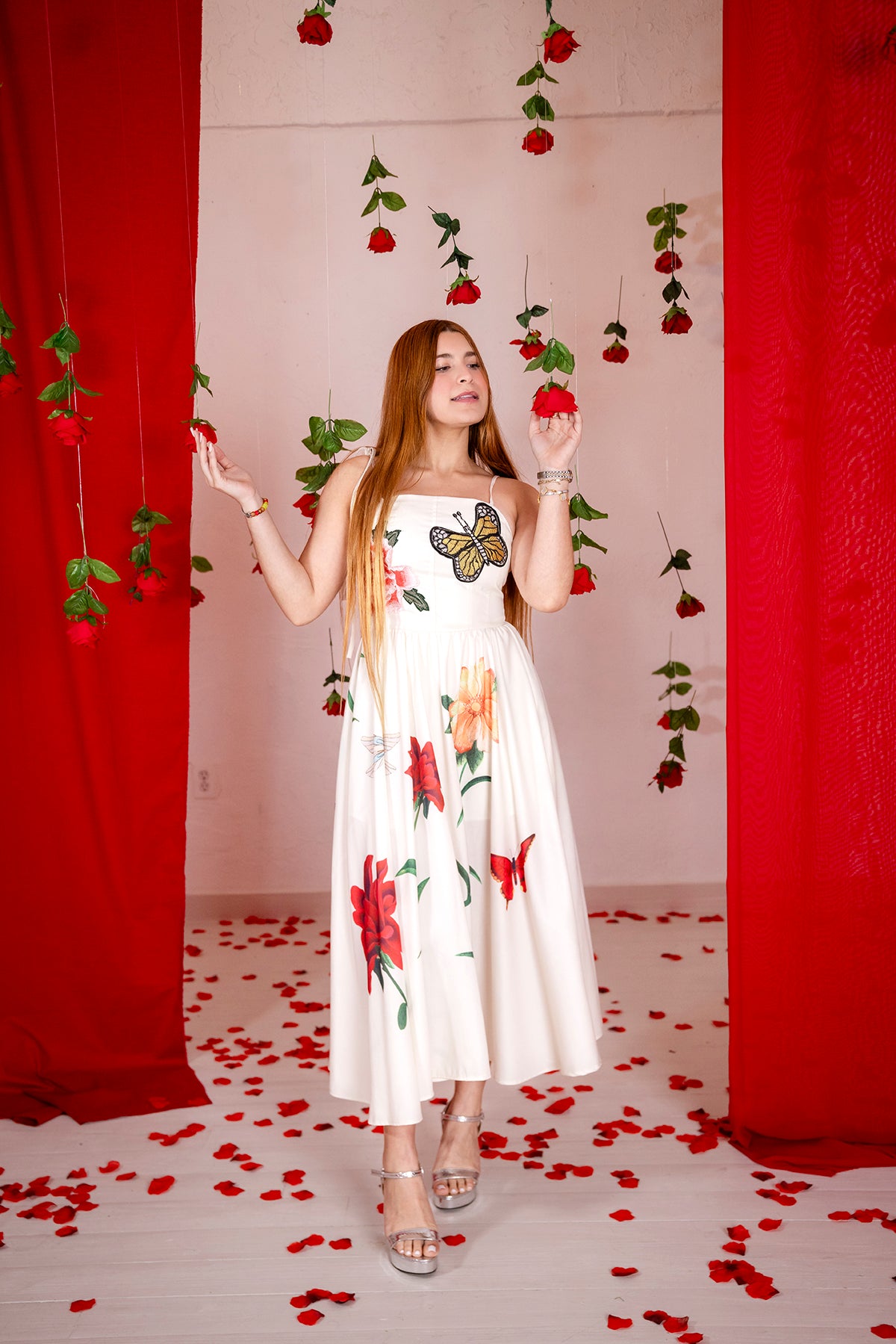 Princesa edén butterfly white dress