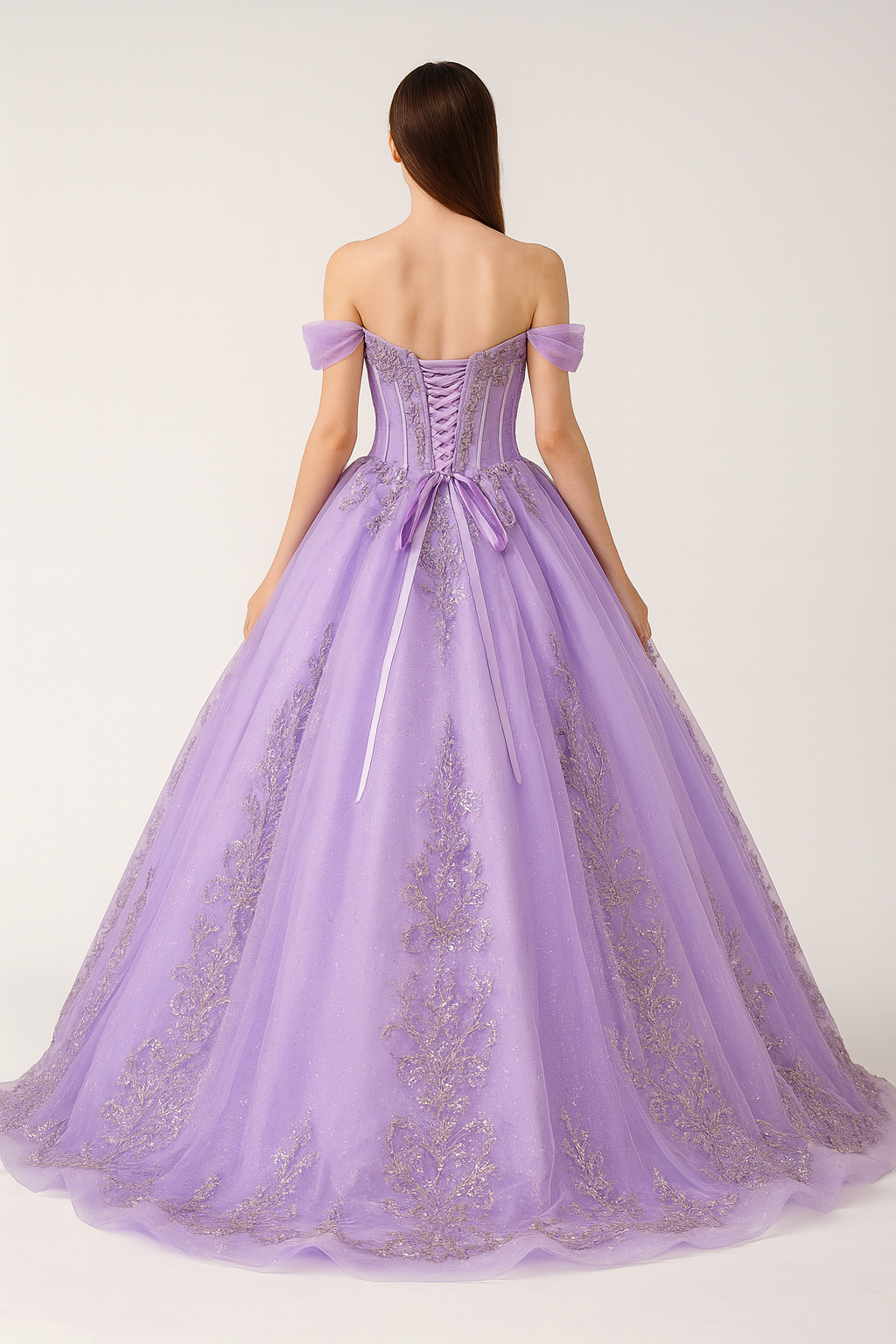 Enchanted Lavender Ball Gown – Fairytale Elegance