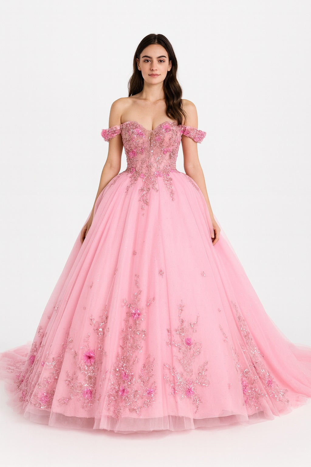Enchanted Blossom Ball Gown 🌸✨