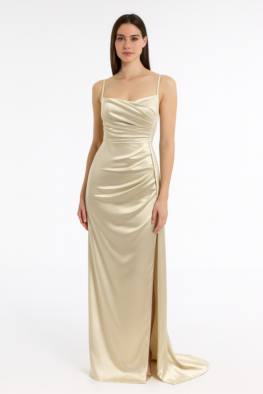 Elegant Satin Evening Dress – Timeless Luxury