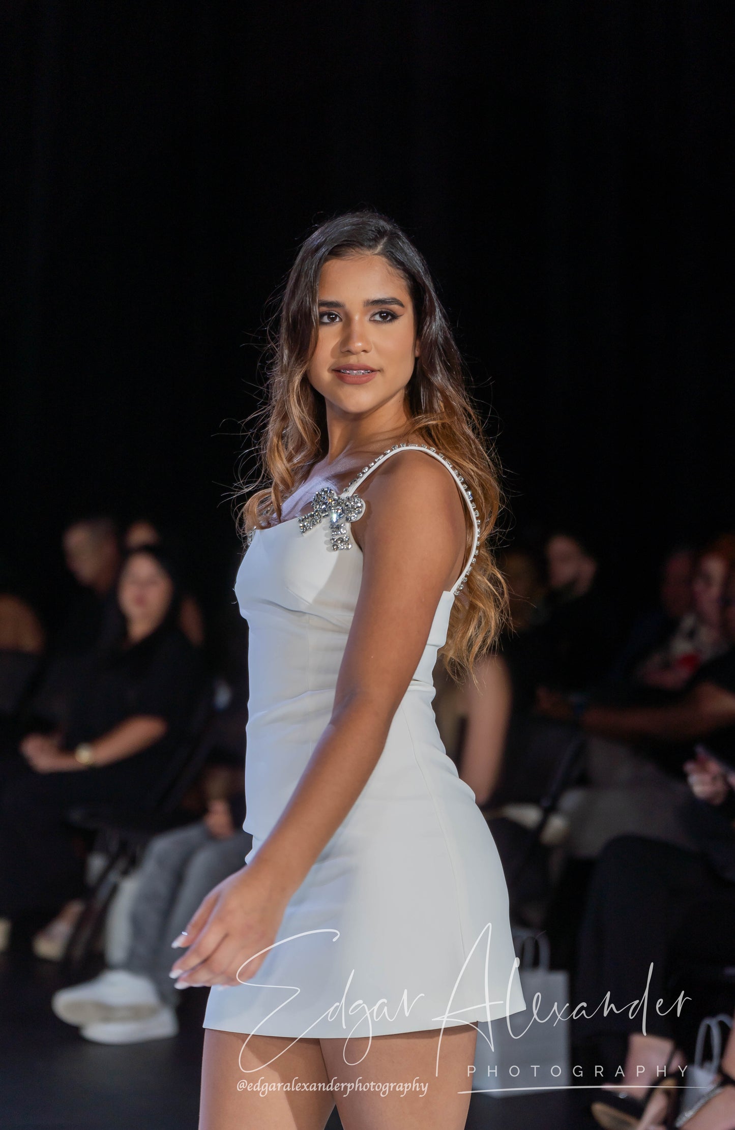 Radiance white short dress