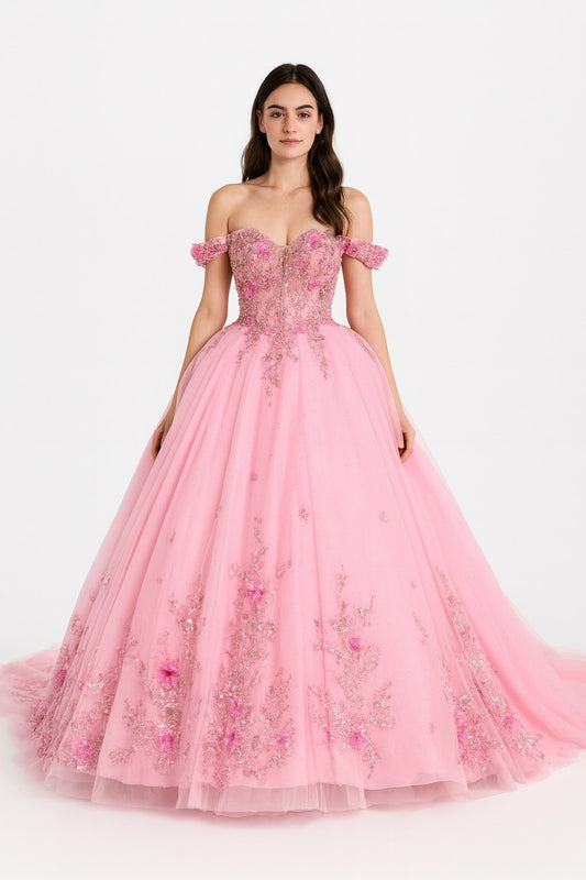 Enchanted Blossom Ball Gown 🌸✨