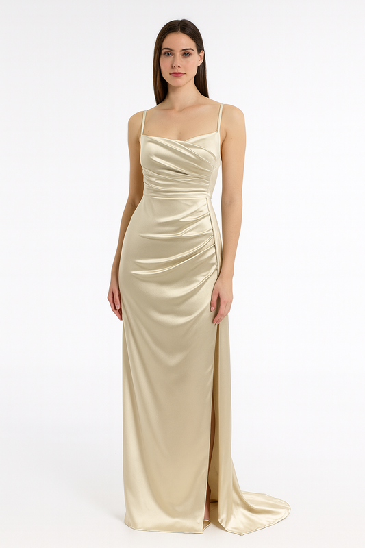Elegant Satin Evening Dress – Timeless Luxury